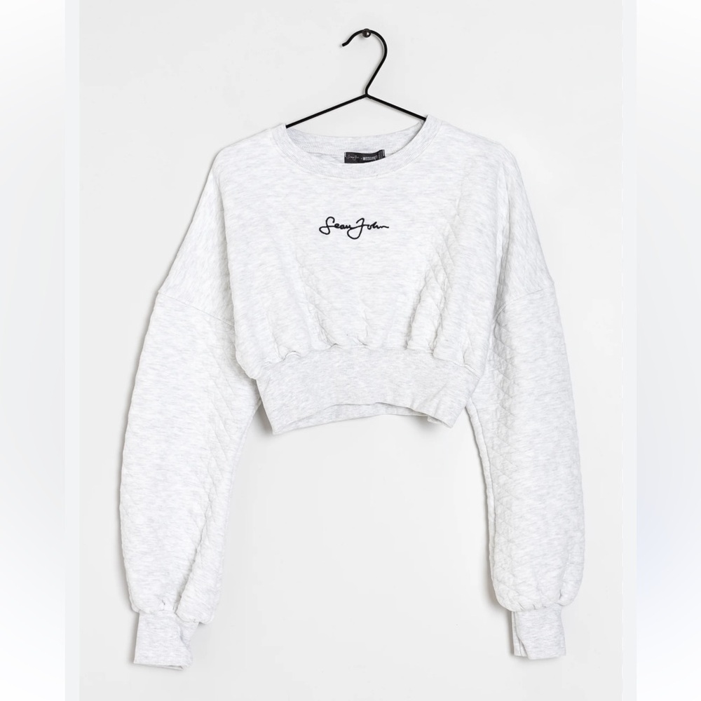 Sean Jean X Missguided Limited Edition Quilted Crop Sweater Size 0